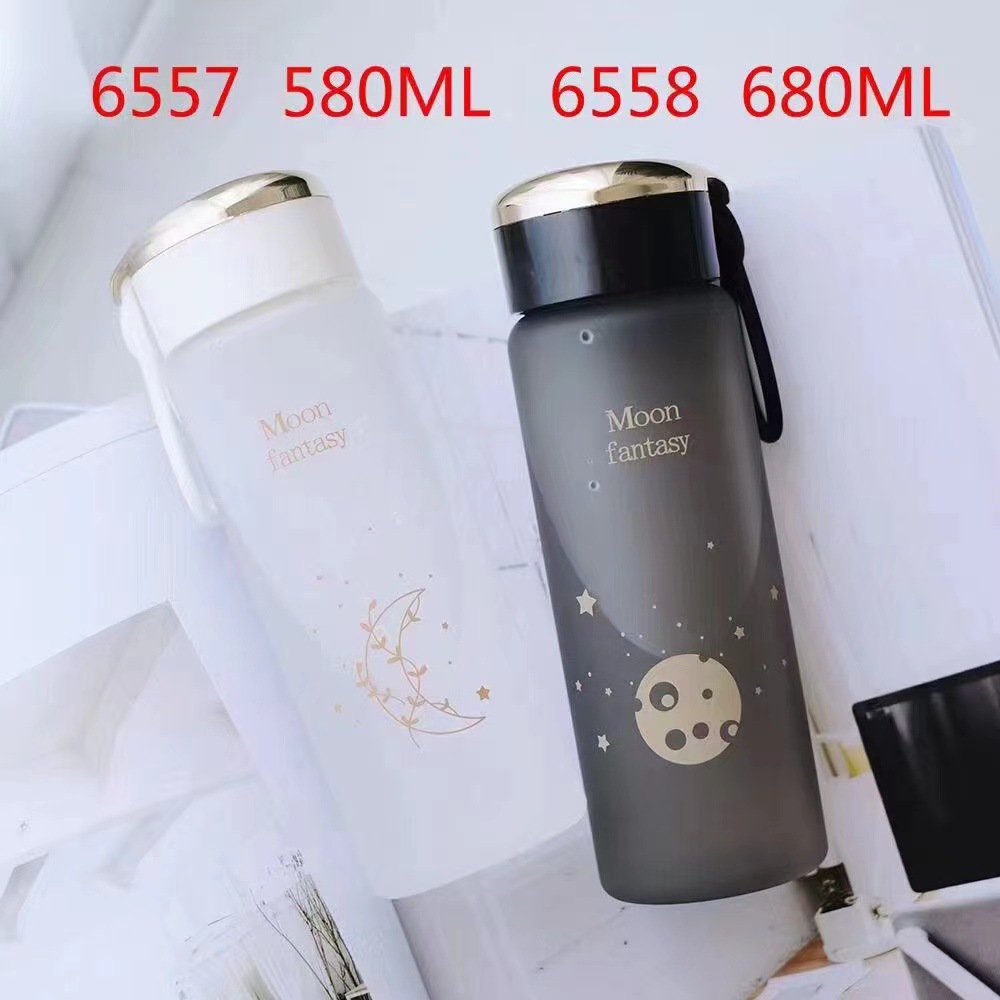 Nueva taza de plástico verano adulto portátil estudiante paja 950ml con cuerda rebote cubierta deportes botella agua