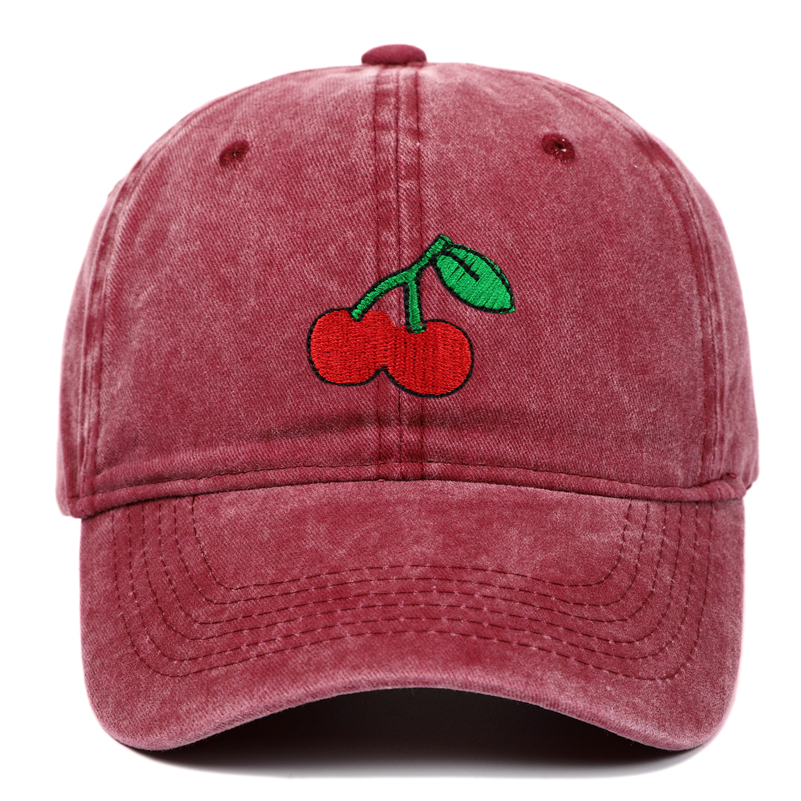Unisex Simple Style Fruit Embroidery Curved Eaves Baseball Cap display picture 1