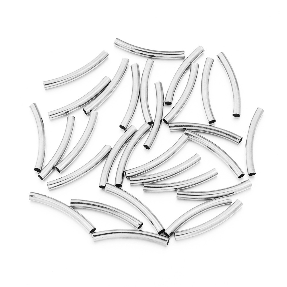 Glossy bent pipe