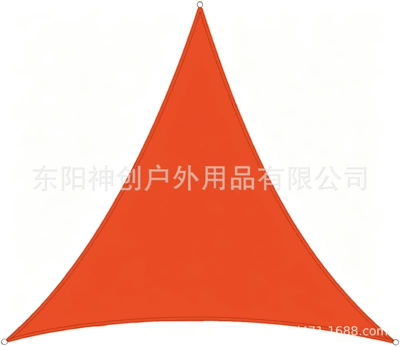 Avtomobil yan çətirləri: sunshade sail for outdoor - orange-equilateral-triangle-2x2x-2m