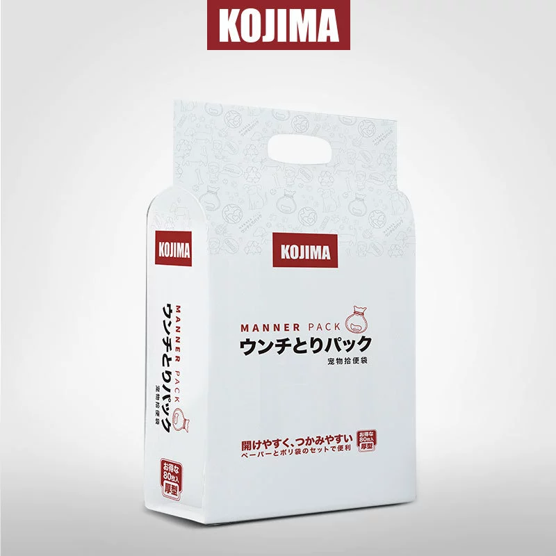 Японские пакеты для собачьих отходов Kojima, одноразовые мешки для уборки за собаками, совок для собачьих отходов, пакеты для уборки за собаками