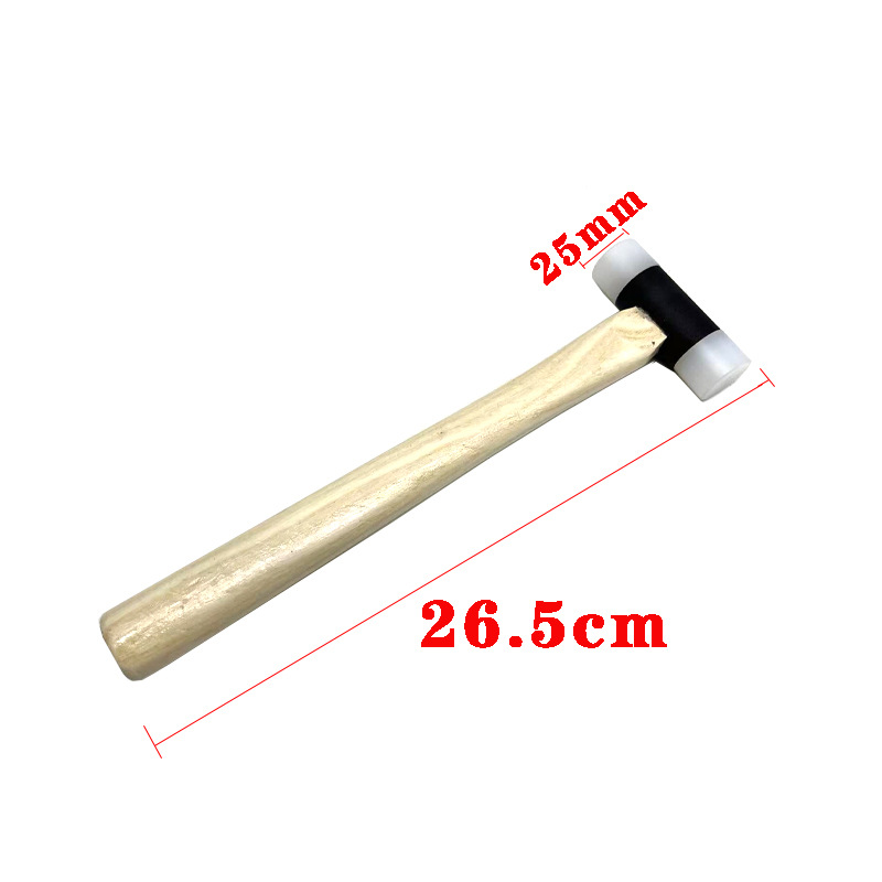 汽车凹陷修复工具免钣金木柄尼龙敲击锤25mm凹凸凹痕整平配件