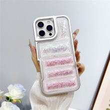 适用三星samsungA16/A06亮甲羽绒服滴胶金属银边边框二合一手机壳