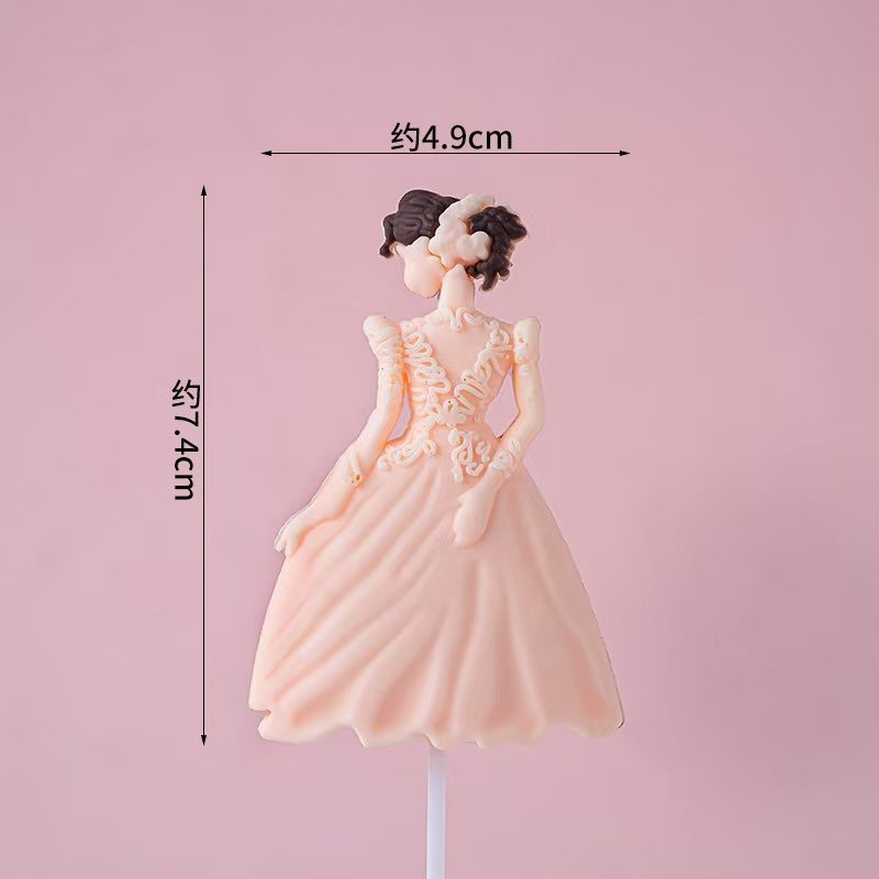 Decoración para Pastel del Día de la Madre 2026, Hermosa Figura de Diosa con Base de Goma Suave, Accesorios para el Día de la Madre