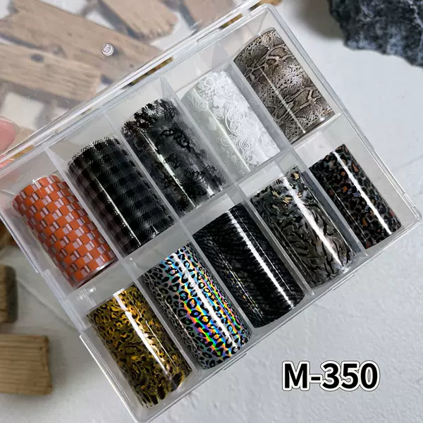 Nail art new Chinese style imposition national style ink bamboo transfer paper solid color metal gold silver transfer decal flower series