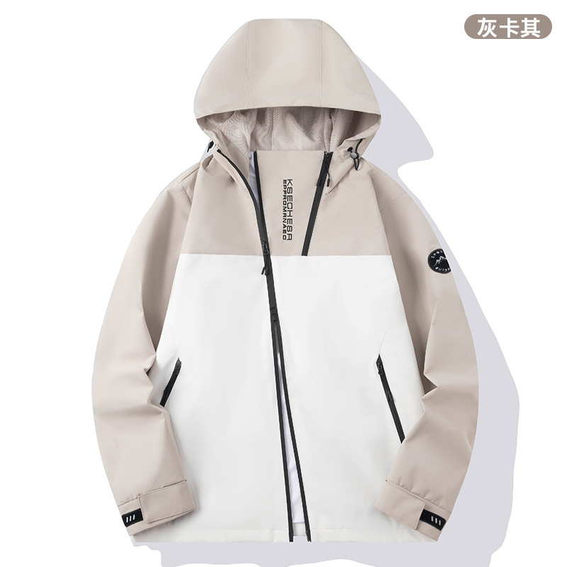【新商品】春秋薄手ジャケット 男女兼用 スポーツジャケット 通気性 防水 配色デザイン|undefined