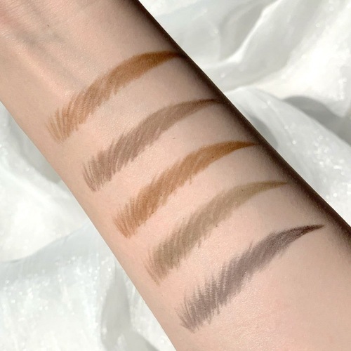 MUGELEEN eyebrow pencil waterproof and sweat-proof, long-lasting and non-fading natural three-dimensional sketch pen triangle beginner eyebrow pencil for women