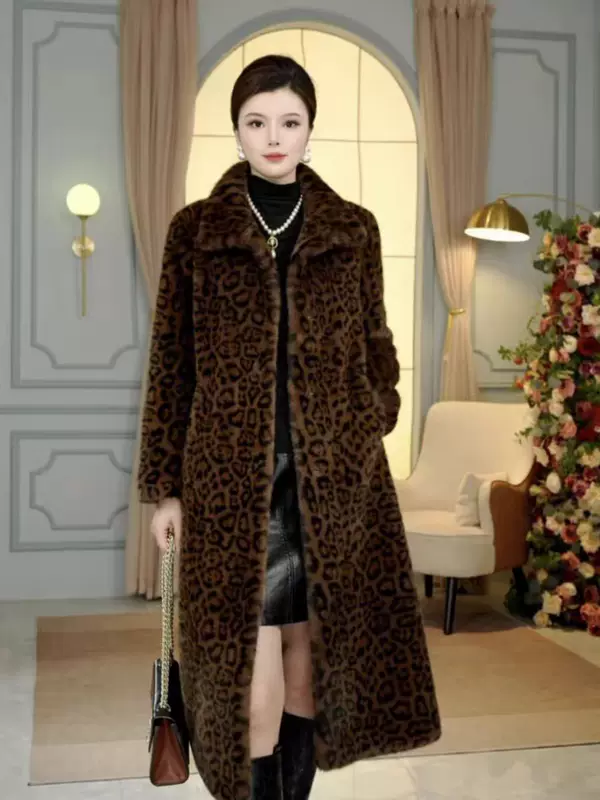 Long winter down jacket, coat