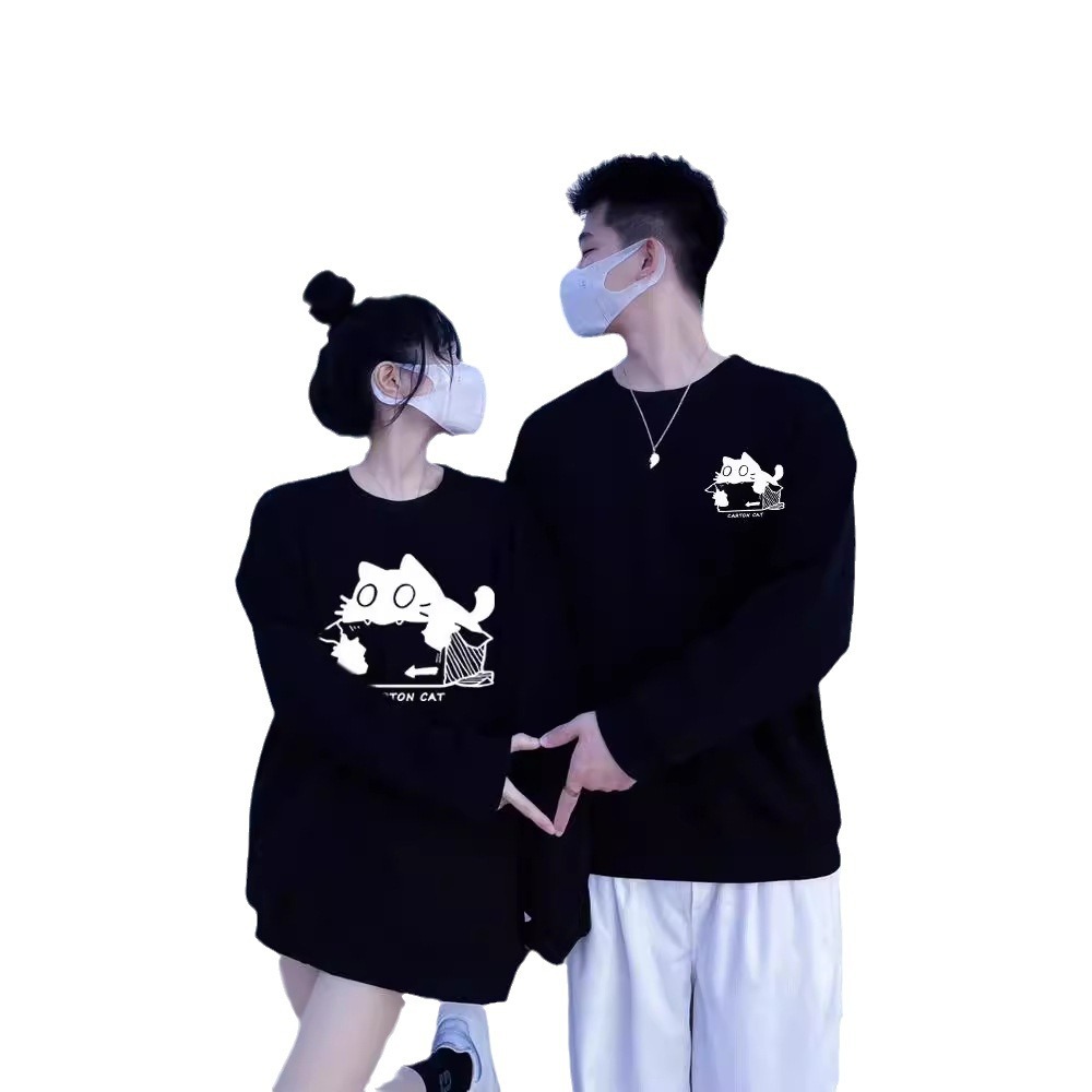 다른 연인 의류 조끼 봄과 가을 겨울 2024 새로운 라글란 소매 조수 브랜드 슈퍼 파이어 한국 하이 엔드 코트