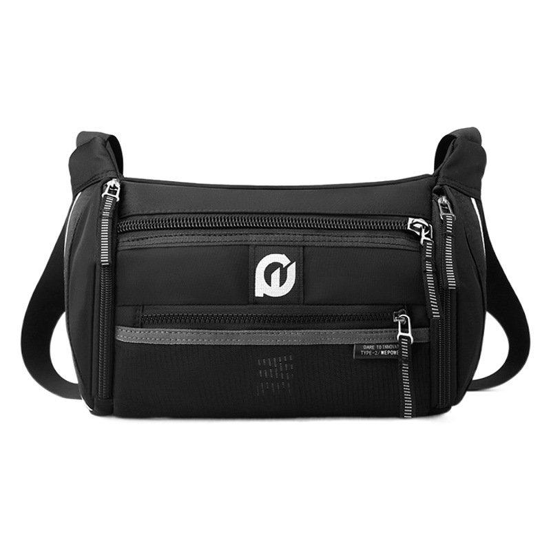 WEPOWER marca de moda de los hombres bolsa de pecho impermeable ocasional multi-Bolsillo de gran capacidad de hombro bolsa de mensajero al aire libre bolsa de pecho