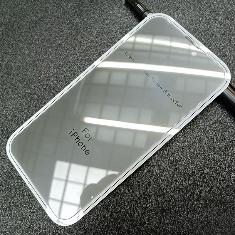 Aplicable a Apple 17Promax sin bordes película 15 luz violeta / verde iphone 16pro una película de endurecimiento a prueba de polvo