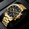 Solid swiss watch, steel belt with butterfly, quartz men's watch, wholesale
