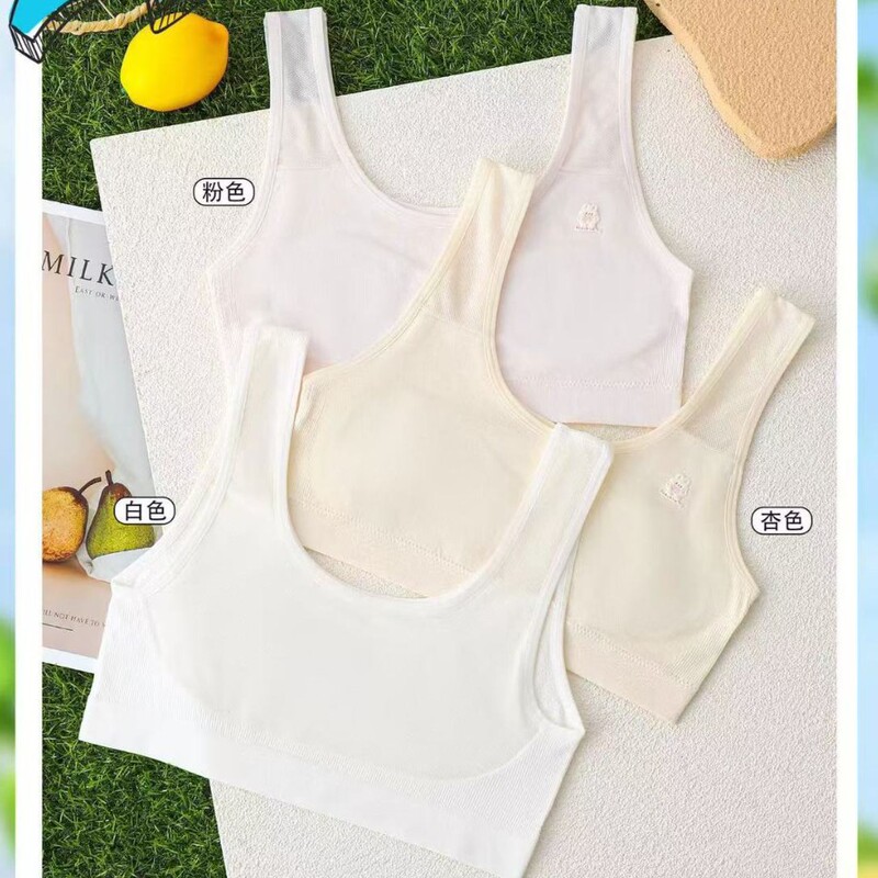 Jianshuyan 6837 Seamless Breathable Mesh Vest for Developmental Stage Students, Stage One Teenage Underwear, Small Version Comfortable Inner Wear Jianshuyan 6837 Seamless Breathable Mesh Vest for Developmental Stage Students, Stage One Teenage Underwear, Small Version Comfortable Inner Wear