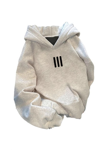 Heavyweight 500G Hooded Sweatshirt with Cartoon Cat Print, Stylish, Fleece Lined, Thick Outerwear - New Arrival Model 024