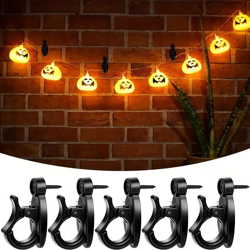 New Cross-Border Multifunctional Screw-In Hooks for Hanging Lights, Plants, and Wind Chimes; Christmas Light Strips with Hidden Hooks