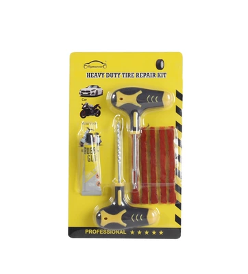 suitable for motorcycles and vacuum tires, for – Kempinq və səyahət - yellow-and-black-4-piece-set-carded-packaging