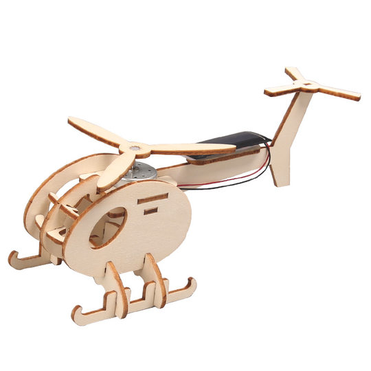 Handmade DIY aircraft solar powered helicopter Science and Technology small production steam science experiment science and education toys