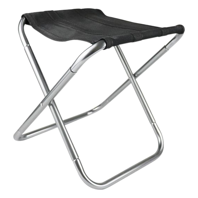 Aleación de aluminio portátil al aire libre plegable pequeño taburete de ocio Silla de aleación de aluminio Camping pesca Maza tren taburete