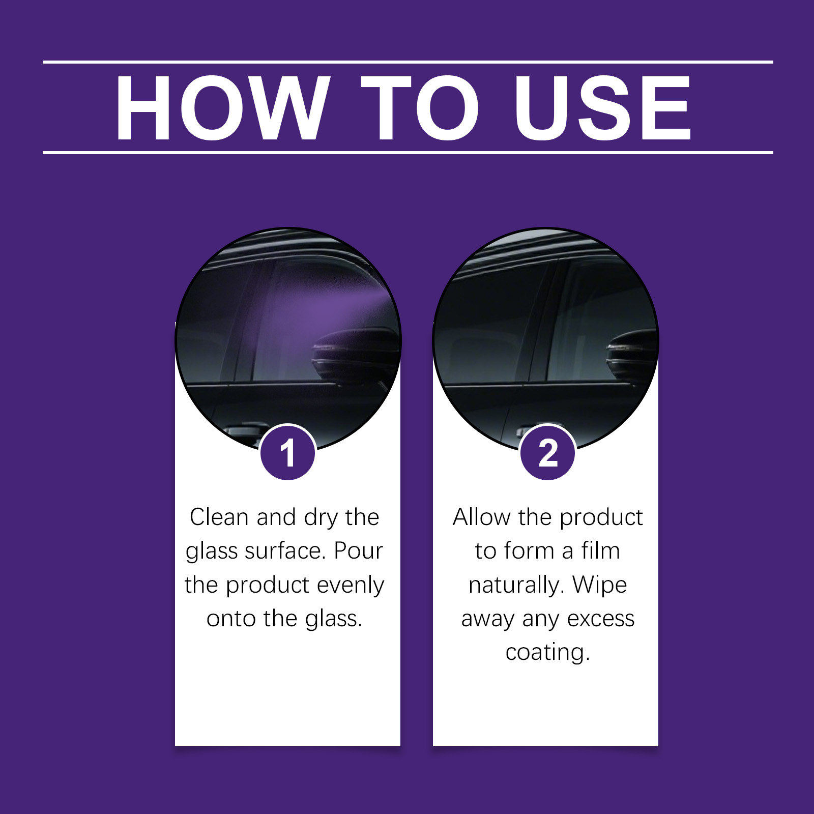 Homonth Car Glass Waterproof Coating, Rain Repellent, Clear Vision, Car Window and Rearview Mirror Coating Agent