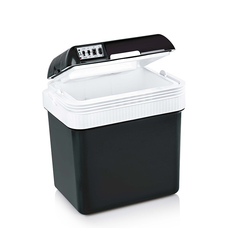 Refrigerador de automóviles de 24L de doble núcleo personalizado Refrigerador de dormitorio Refrigerador puede personalizar LOGO Refrigerador pequeño de doble propósito