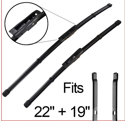 Suitable for Dacia Duster Mk2 2017 -2023 22+19 Wiper Wiper (Wiper) - dacia-duster-mk2-2017-2023-2219