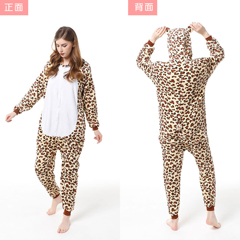 Otoño y invierno serie de animales de flanela de dibujos animados mono Goku polvo cerdo padres e hijos pareja ropa de casa interacción padre-hijo