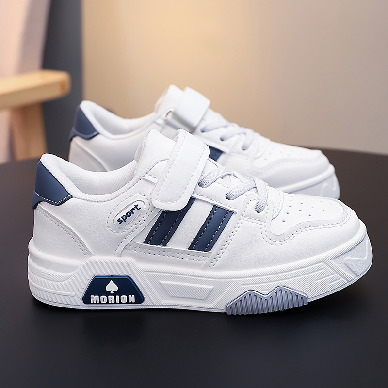 Hombres y niñas zapatos otoño-invierno 2025 nueva moda zapatos de skate de estilo universal para niños zapatos deportivos de suela suave para niños zapatos blancos de moda