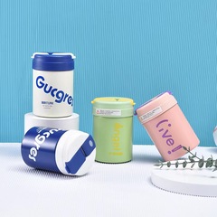 新品316不鏽鋼簡約便攜噸噸杯戶外雙飲口保溫杯男女通用咖啡杯