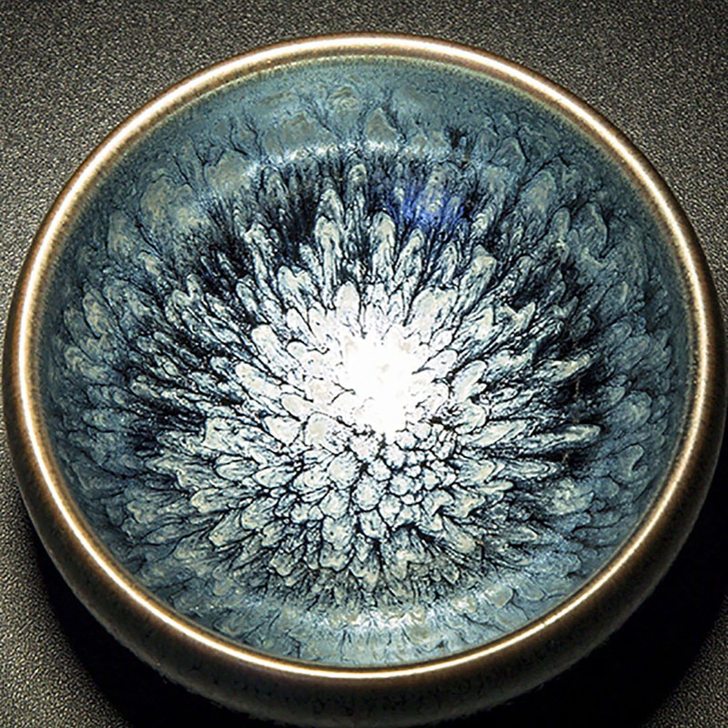 盏杯建盏茶杯窑变百花将军杯子陶瓷大男女茶具茶盏主人杯单杯