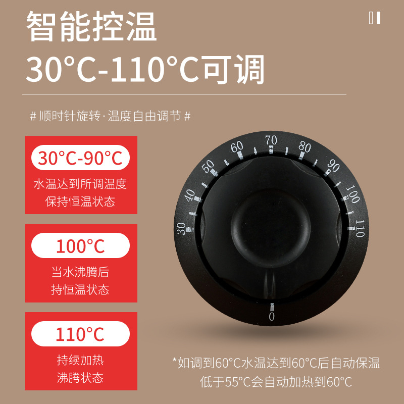 304 de espesor de acero inoxidable de tres capas de ebullición Cubo de aislamiento cantina calefacción eléctrica de cocina cubo fábrica de agua hirviendo Cubo de gran capacidad