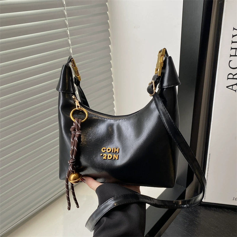 Легкий экстравагантный модный подмышечный полумесяц 2024 новый нишевой дизайн ретро модный тренд сумка через плечо