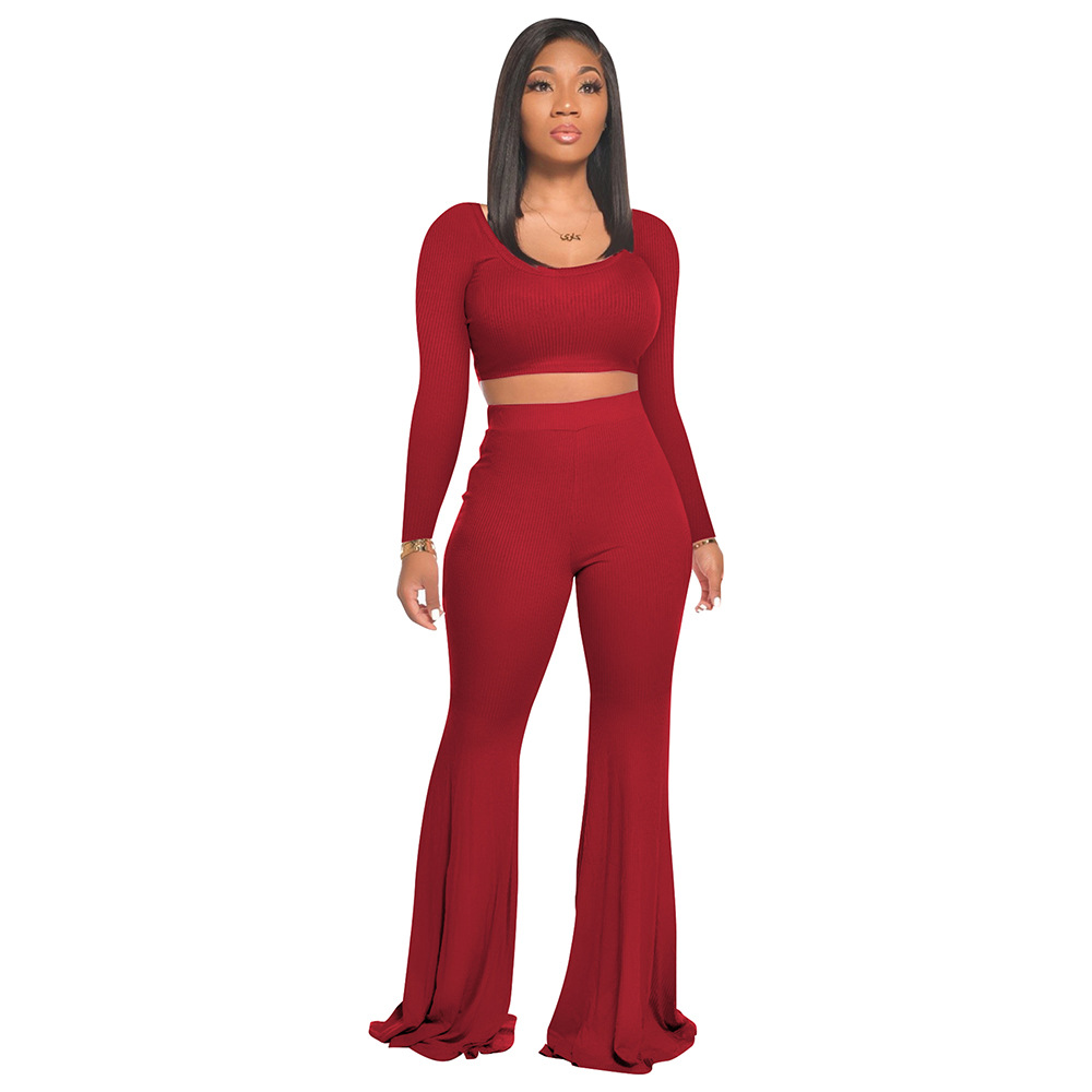 525g Weight Long Sleeve Sleeve Length Polyester Fabric Type Pant Co-ord Set Sets Type 2 Pieces Set Quantity Daily Occasion U Neck Neckline Slim Fit Type Solid Color Pattern Summer, Spring Season Women's Gender Printing Design Casual Style Daily Women's Casual Solid Color Polyester Printing Pant Co-ord Set Pants Sets 7
