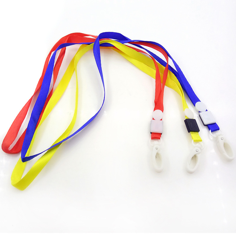 1CM helicóptero hebilla cordón insignia cuerda gancho de plástico Etiqueta De fábrica cordón Etiqueta de trabajo cordón certificado azul cordón 100 piezas