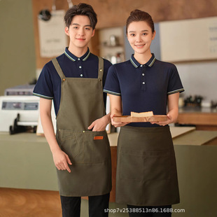 Hotel Restaurant Waiter Work Clothes T-shirt Short-sleeved Women's Hotel Catering Hot Pot Milk Tea Fast Food Restaurant Kitchen Autumn Clothes