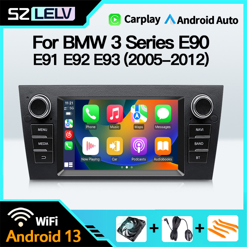 适用宝马BMW 3 Series E90 E91 E92 E93安卓导航收音机播Carplay