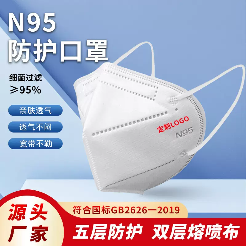 定制LOGO 口罩防尘透气防工业粉尘五层防护防粉尘加厚口罩定制
