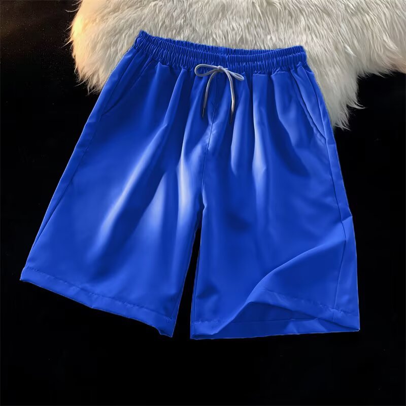 Personalizado al por mayor caramelo de viento neutro multicolor 25 colores primavera y verano nuevos pantalones cortos casuales de cinco puntos sueltos y cómodos