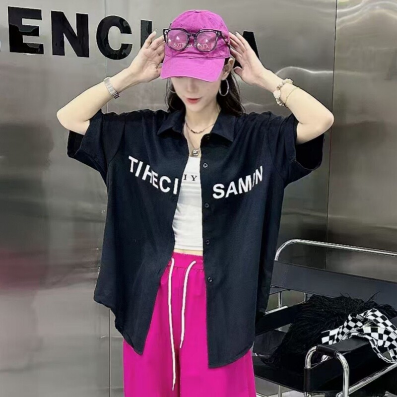 Mumu Square Dance Shuffle Dance Summer Shirt Casual Sports Street Loose Modern Dance Jazz Dance Short-Sleeved Shirt Mumu Square Dance Shuffle Dance Summer Shirt Casual Sports Street Loose Modern Dance Jazz Dance Short-Sleeved Shirt