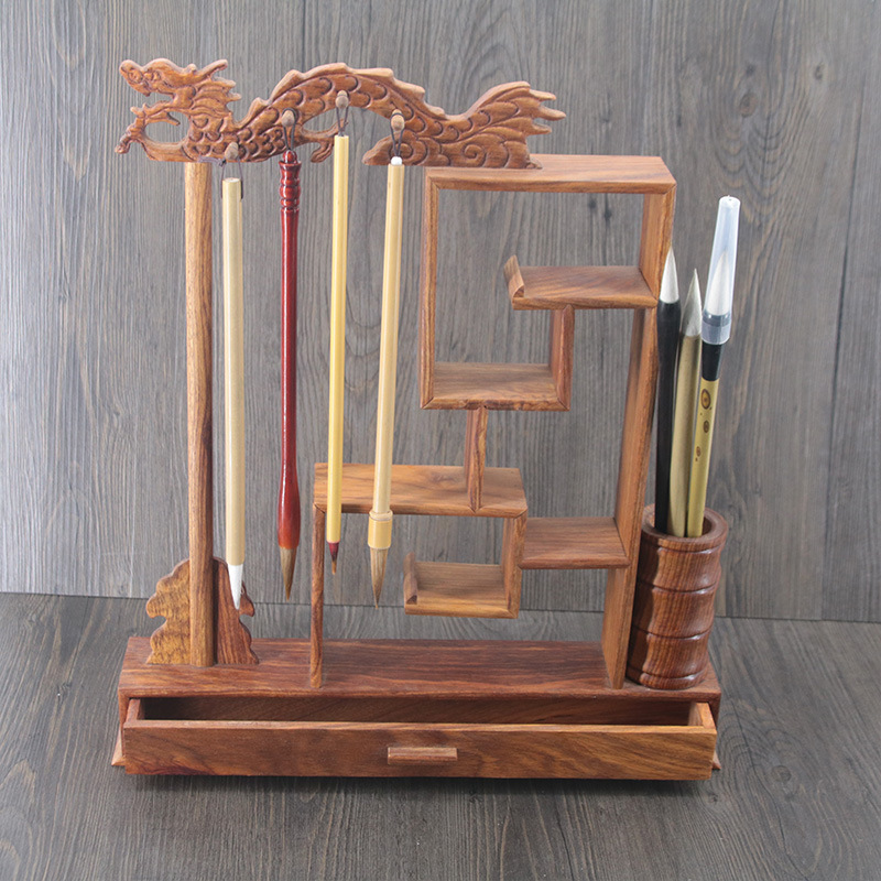 Wholesale study four treasures pen holder pen hanging mahogany…