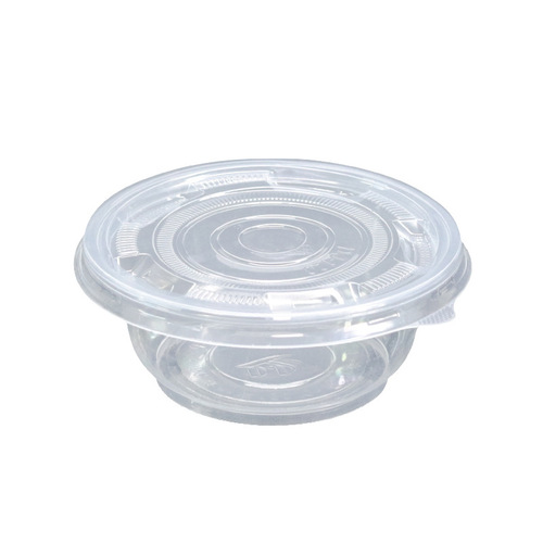 Disposable bowl 500ml plastic soup bowl 3 round transparent ice powder shaved ice wedding banquet household lunch box thick