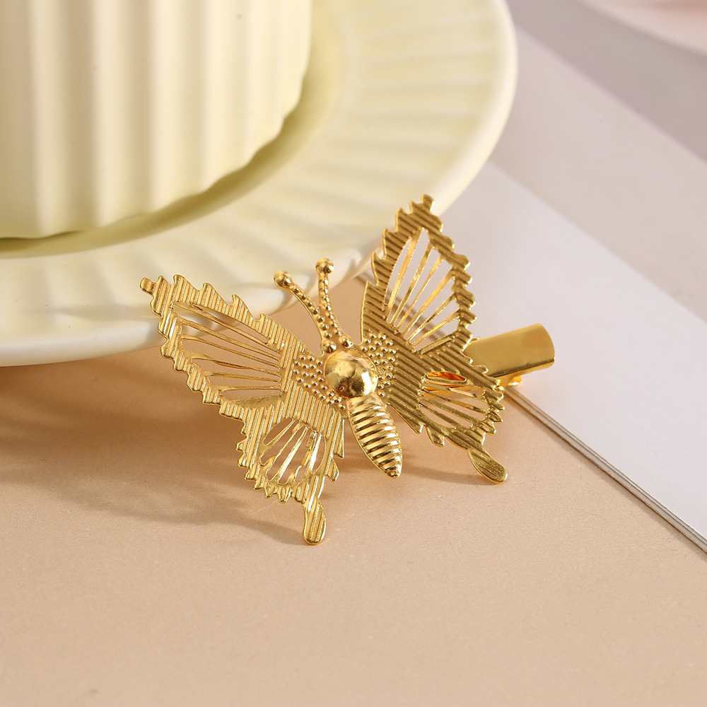 Metal Material Butterfly Pattern Vintage Style Classic Style Women's Butterfly Metal Plating Hair Clip