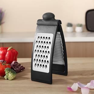 Stainless steel double-sided folding grater multi-function vegetable cutter melon and fruit wipes slicer kitchen household melon planer