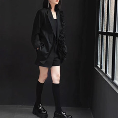 25173大爱美依縁2025新デザイン感立体花コート高腰半ズボン洋気痩せ女装