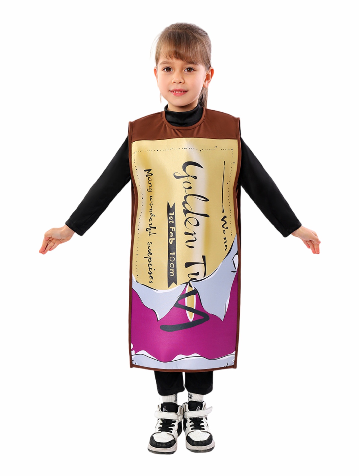 Traje de Halloween para niños Una pieza de reparto Charlie Chocolate Factory Willewanka cos Traje de actuación