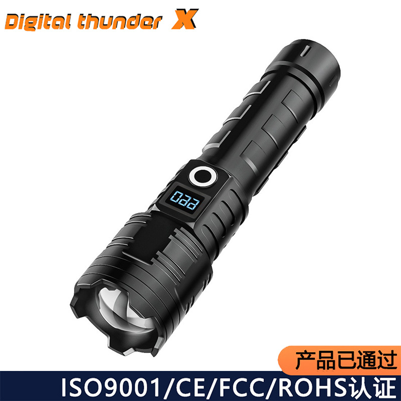 Al Aire Libre de alta potencia ultra-larga resistencia linterna táctica fuerte luz láser de largo alcance aleación de aluminio linterna patrulla de rescate