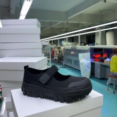 外国貿易高精細 25 新しいスタイル本革カラーマッチングアウトドア機能厚底高さ増加ハイキングシューズ作業靴カジュアルシューズトレンディな女性