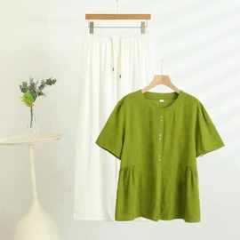 女式T恤;休闲裤;时尚休闲套装