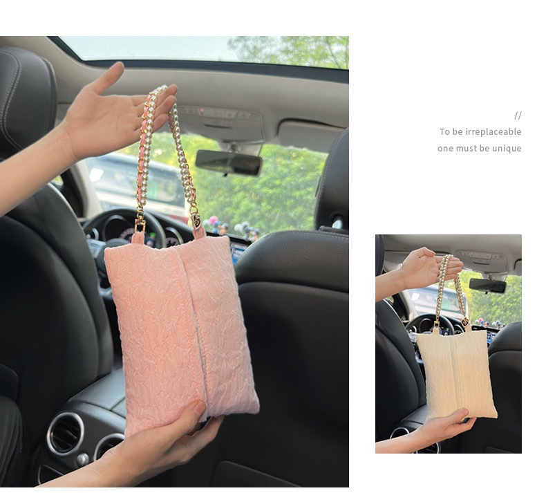 Blue Rain car tissue box, featuring a chic and stylish design, is a creative car tissue holder that can be hung on the back of the seat