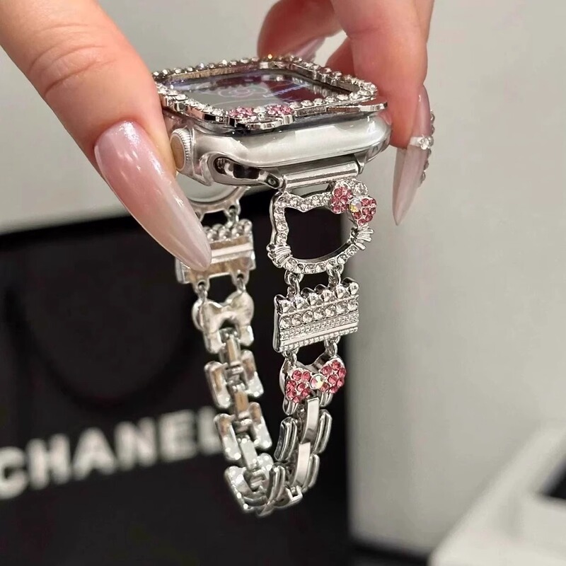 Sparkling Metal Suitable for Apple Watch Bands, iWatch Strap, S11 Strap, Apple S Watch Strap for Women, Versatile