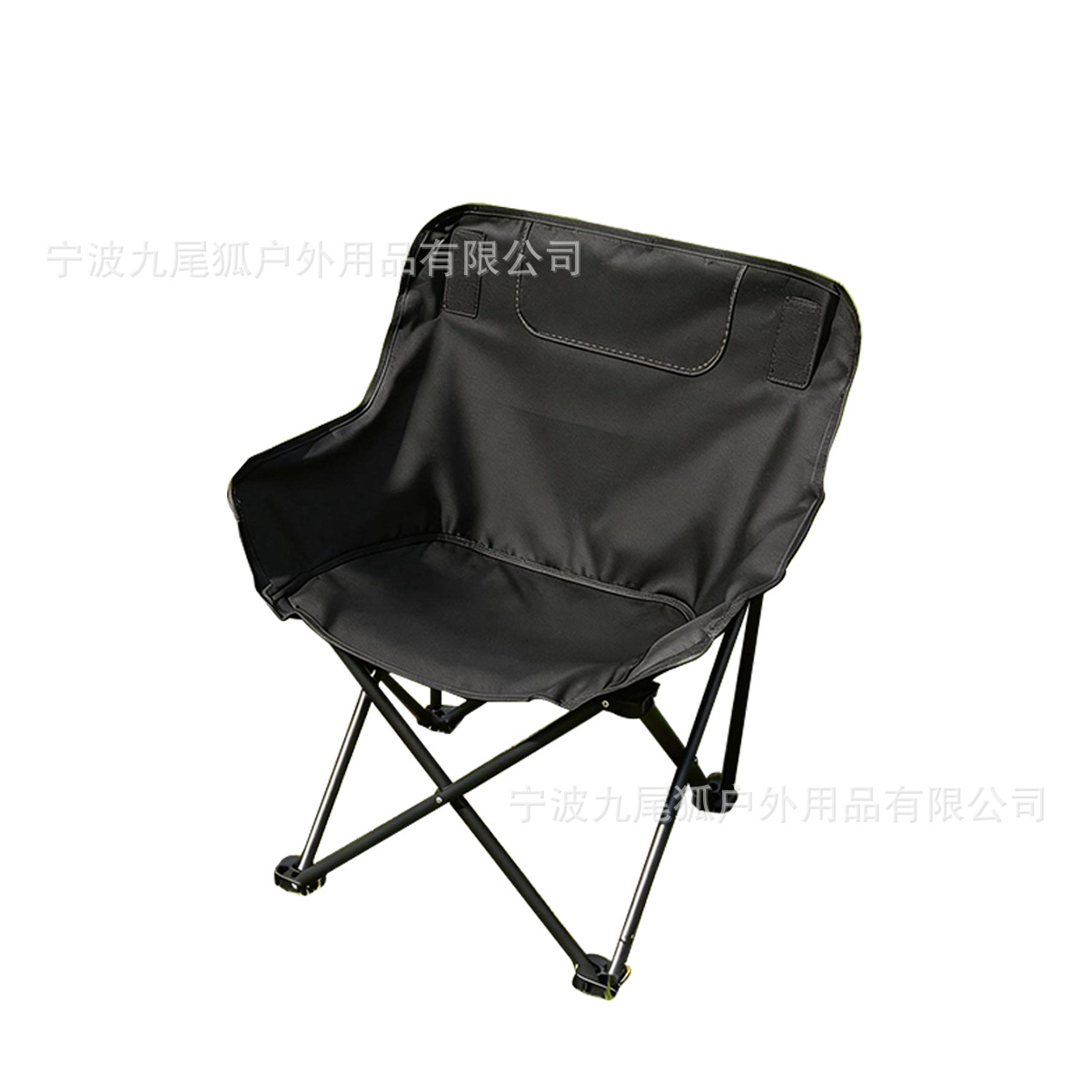 厂家直供户外折叠椅简易轻便月亮椅加厚加粗便携式露营椅子可定制
